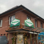 Blumeneck Schilder m ext Beleuchtung