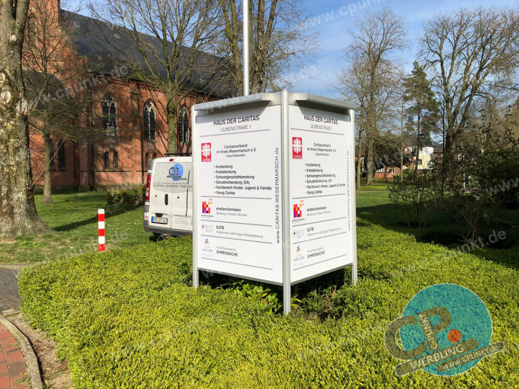 Caritas Aufsteller