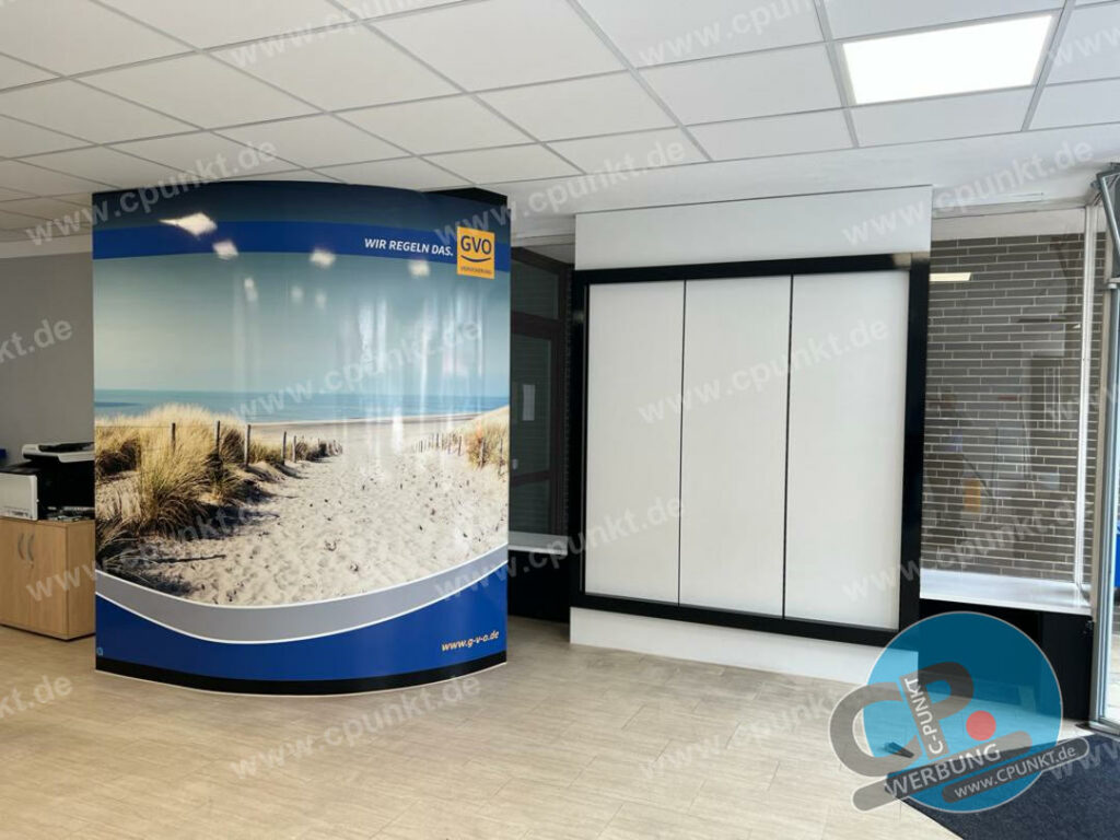 GVO Bremerhaven Innenwand Flächenbeklebung